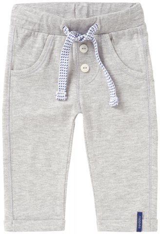 Noppies Broek Force - Light Grey Melange - Babykleding