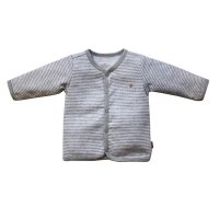 B*E*S*S Cardigan Pinstripe White 1552-035 NB